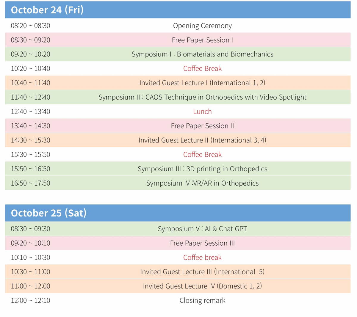 Program at a Glance